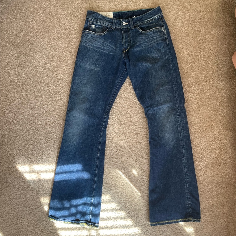 Loomstate mens jeans, sz 31 button fly